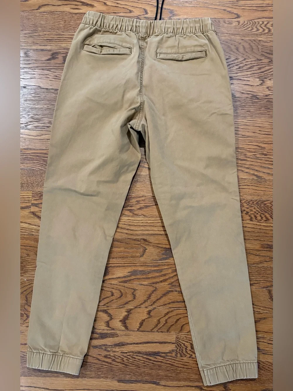 Men’s Lot Old Navy Chino Joggers Khaki/ Long Sleeve Active Full Zip Hoodie Small